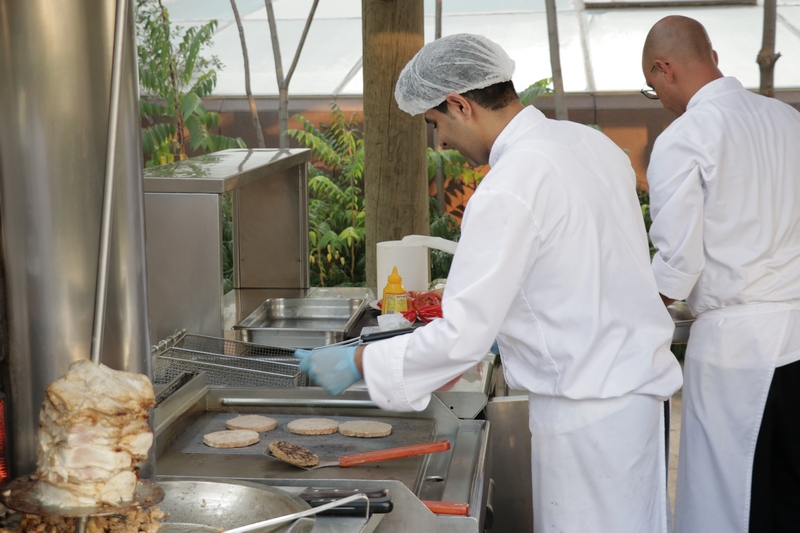 Gathering around the pool at Hilton Beirut Habtoor Grand